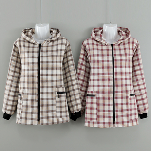 短款棉布罩衣正穿时尚洋气拉链兜耐脏耐磨上班围裙女士工作服围腰