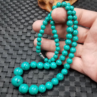 结缘珠宝仿天然玉石项链仿绿松石项链绿色项链厂家直销