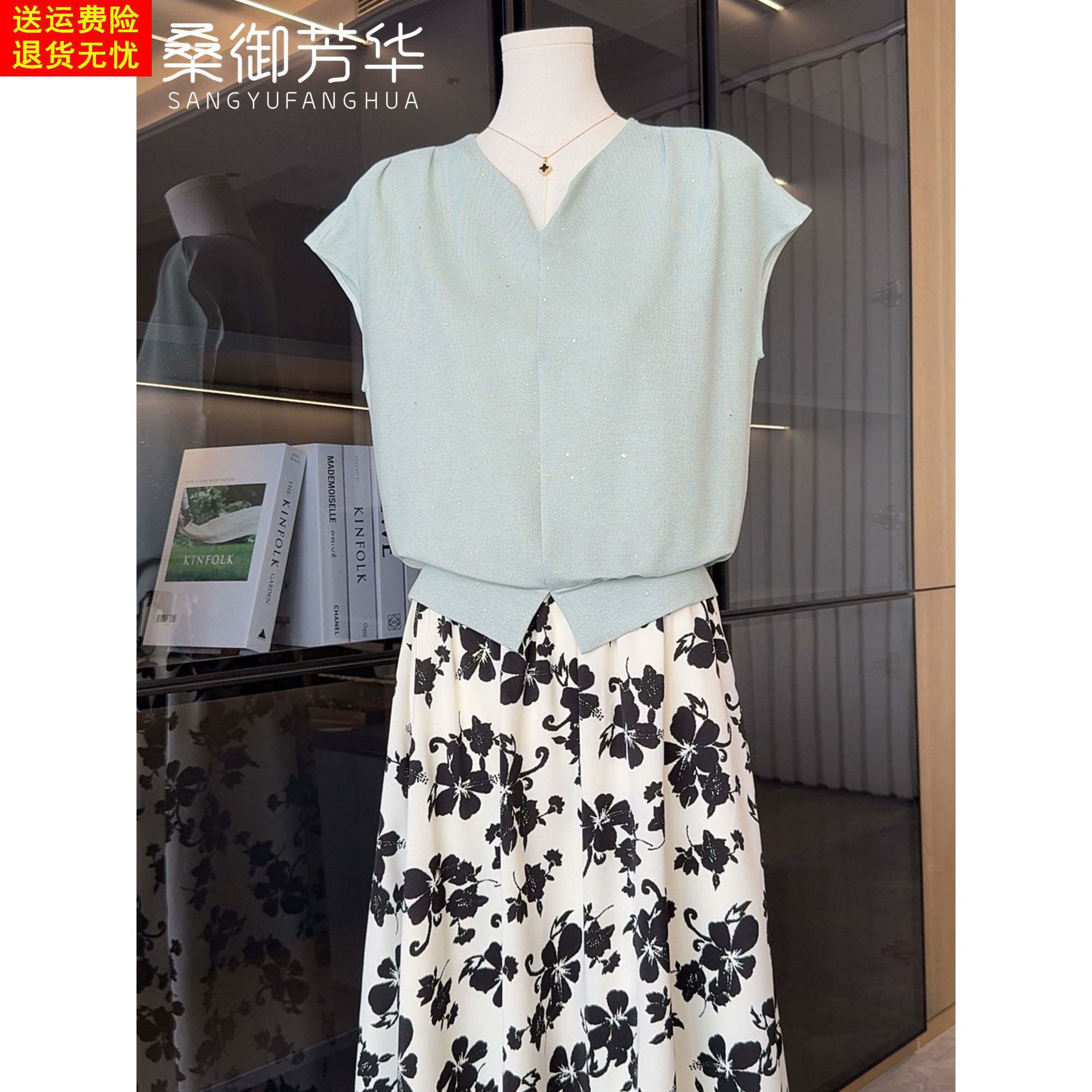 2025新款妈妈夏装套装裙年轻时尚连衣裙中年女士夏季洋气半身裙子