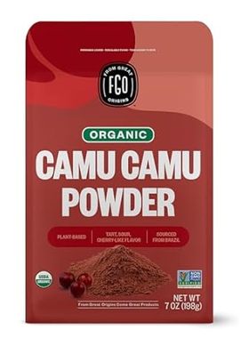 FGO Organic Freeze-Dried Camu Powder， From Brazil， 7oz， P