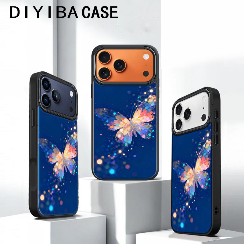 菱彩蝴蝶iPhone17promax磁吸手机壳16适用于苹果15pro防摔14高档奢华13华为mate80磨砂壳12小米17pro小众风