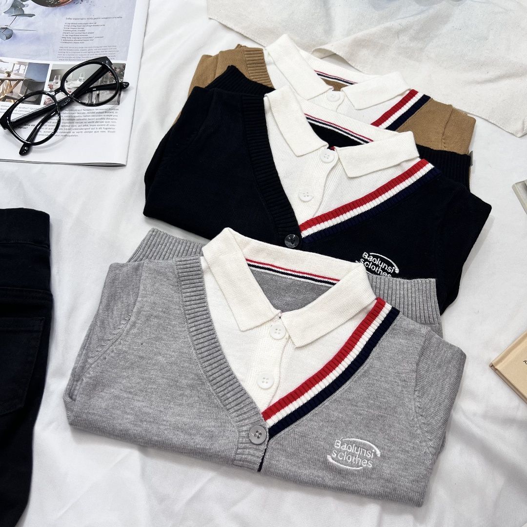 儿童校服女童新款男童针