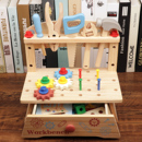 儿童动手拆装 螺母组合男孩智力 拧螺丝益智玩具早教修理工具箱拼装