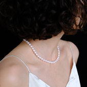 远家海水珍珠akoya珍珠项链7 812限 8mm天女级别珠光正圆极微瑕Y