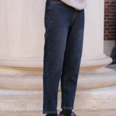 冬新F 远家加绒牛仔裤 小脚加厚保暖显瘦百搭弹力烟管长裤 070