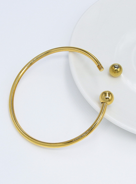 开口可调节穿珠转运珠手镯