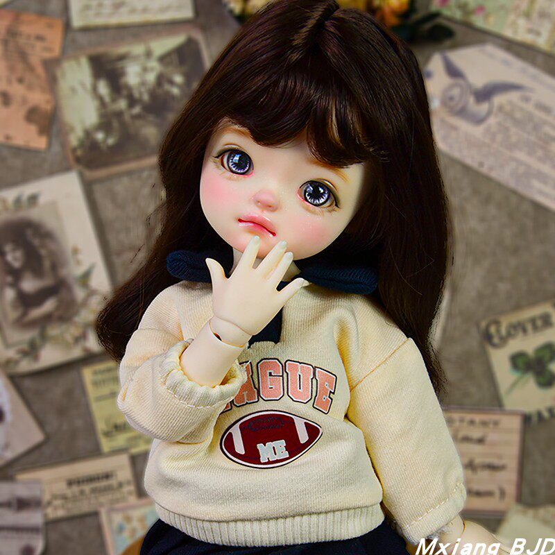 Mxiang BJD 6分bjd娃娃旺仔六分SD收藏礼品素体萌娃潮玩双抗树脂