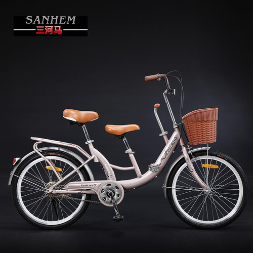 亲子自行车上班遛娃买菜车