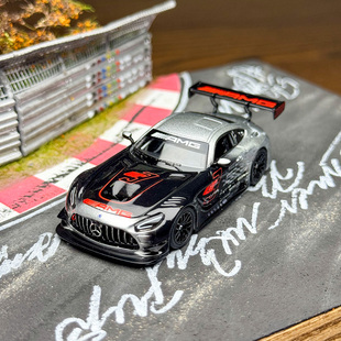 现货 Kiloworks 1:64 奔驰 AMG GT3 EVO 合金汽车模型 收藏