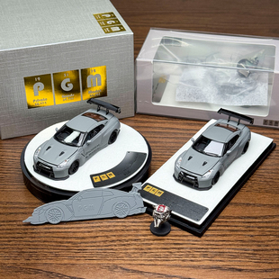 火箭兔GT R尼桑GTR R35限量版 汽车模型 PGM 合金全开宽体改装