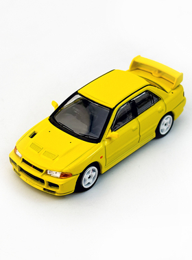 Tarmac Works 1:64 三菱EVO III三3代Lancer GSR黄色 汽车模型