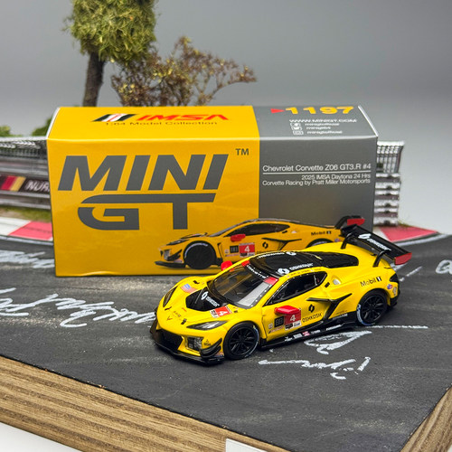 MINIGT 1:64 #1197 雪佛兰 克尔维特Chevrolet Z06 汽车模型