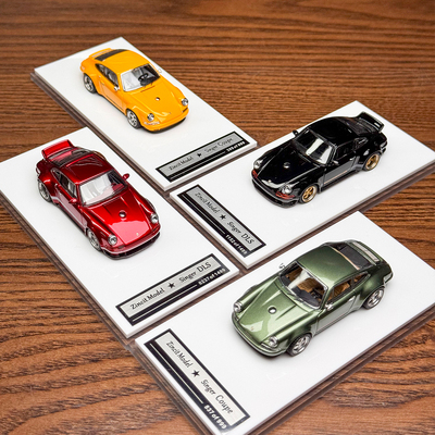现货 Zincit 1:64 保时捷911 964 singer Coupe DLS 合金汽车模型