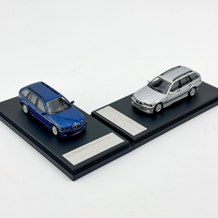 Mortal 1:64 宝马3系 E36瓦罐旅行车 B8阿尔宾娜 合金汽车模型