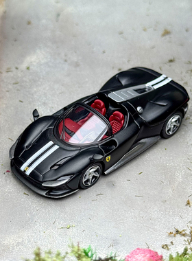 现货 BBR 1:64 法拉利Ferrari Daytona SP3 哑光黑合金汽车模型