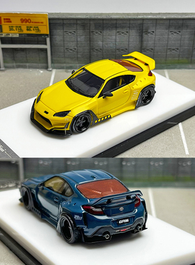 ScaleMini 1:64 丰田GT86火箭兔Rocket Bunny宽体改装版合金车模