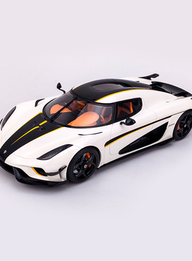GTSpirit 1:18 白色Koenigsegg 2018柯尼塞格regera 超跑汽车模型