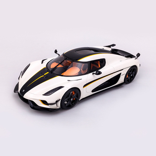 GTSpirit 1:18 白色Koenigsegg 2018柯尼塞格regera 超跑汽车模型
