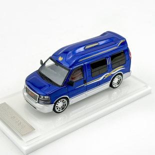 GOC 1:64 限量GMC SAVANA 萨瓦纳旅途商务房车仿真合金汽车模型