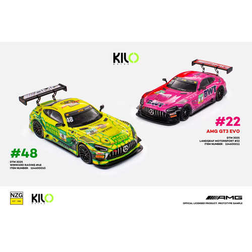Kiloworks 1:64 奔驰 AMG GT3 EVO 合金汽车模型 收藏