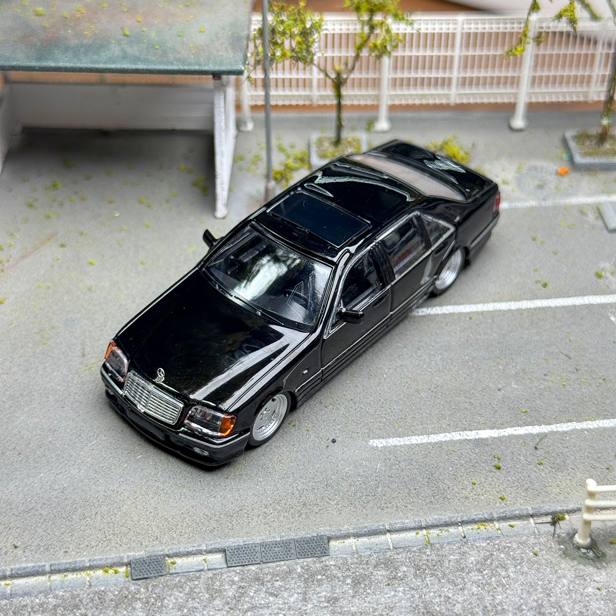 现货 Street Weapon 1:64 虎头奔 奔驰S W140 合金汽车模型 收藏