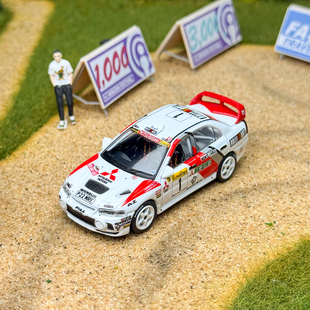 Tarmac Works TW1:64 三菱Lancer Evo IV1997蒙特卡洛#1 合金车模