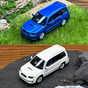 Fiberrun 1:64 斯巴鲁森林人SG9 蓝色合金汽车模型 正版授权 现货