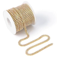 Двойной ряд, золотое дно АВ 5мм, около 300 штук, 1 размер.