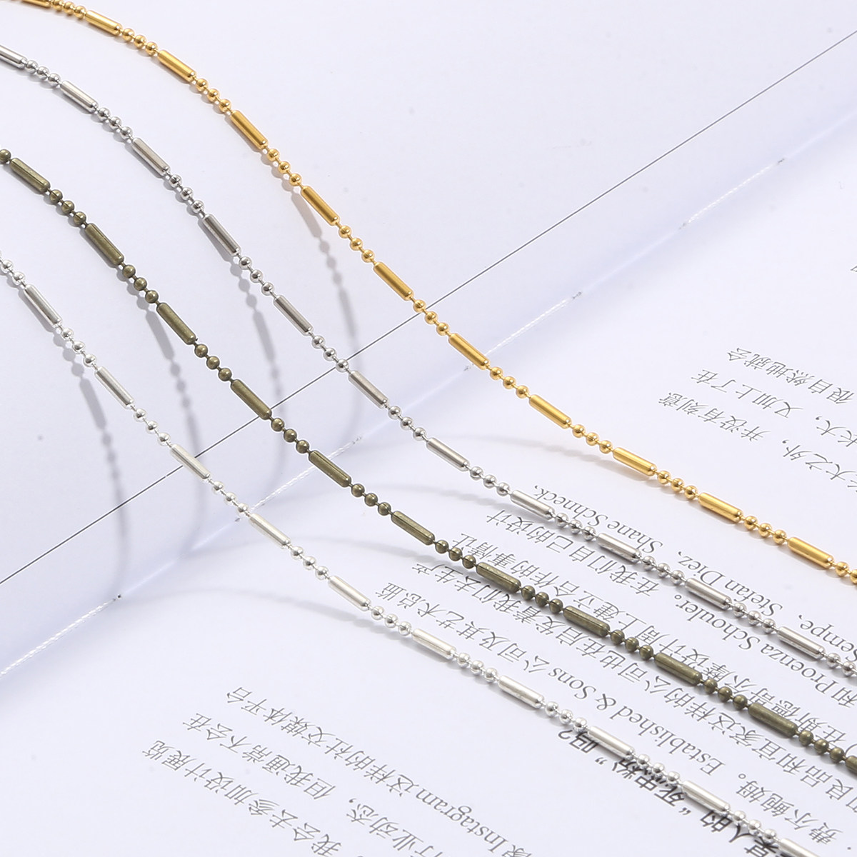 1.5MM 철 대나무 체인 비드 체인 확장 체인 체인 수제 DIY 머리핀 헤어 액세서리 귀걸이 쥬얼리 재료