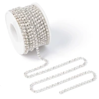 Бриллиант AB, серебряная основа, жемчуг A+, 3 мм, около 250 штук, 1 размер