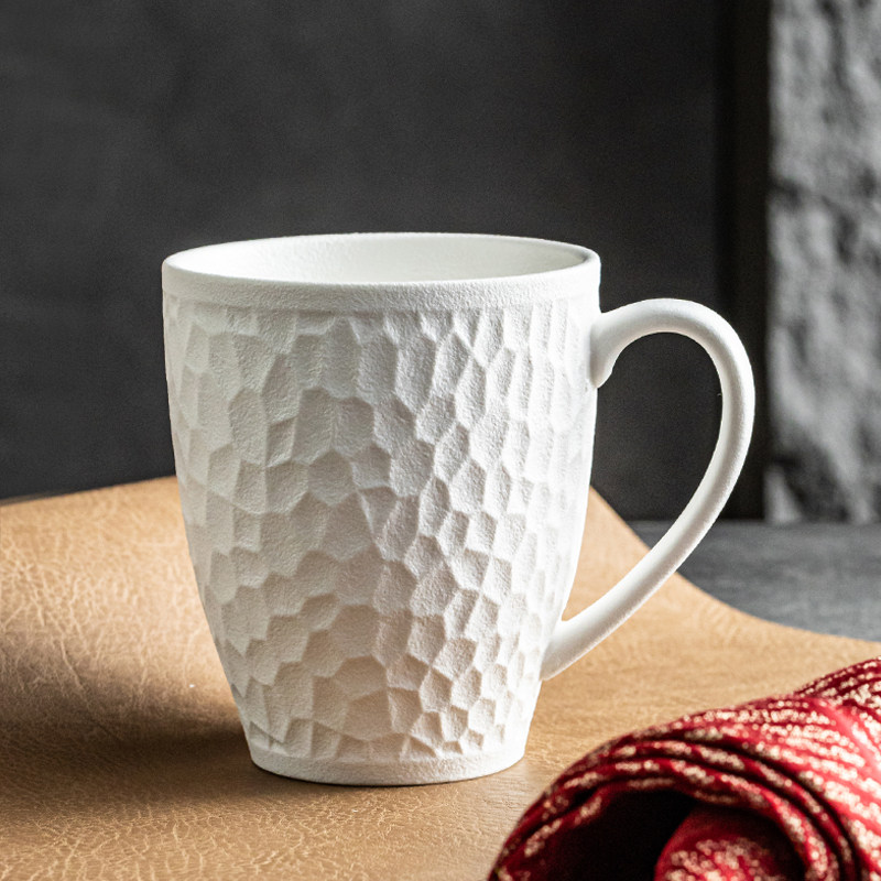 高颜值下午茶杯水杯纯白色陶瓷咖啡杯碟套装办公室马克杯家用杯子,餐饮具,马克杯,淘宝优惠券,粉丝福利购,淘宝优惠卷