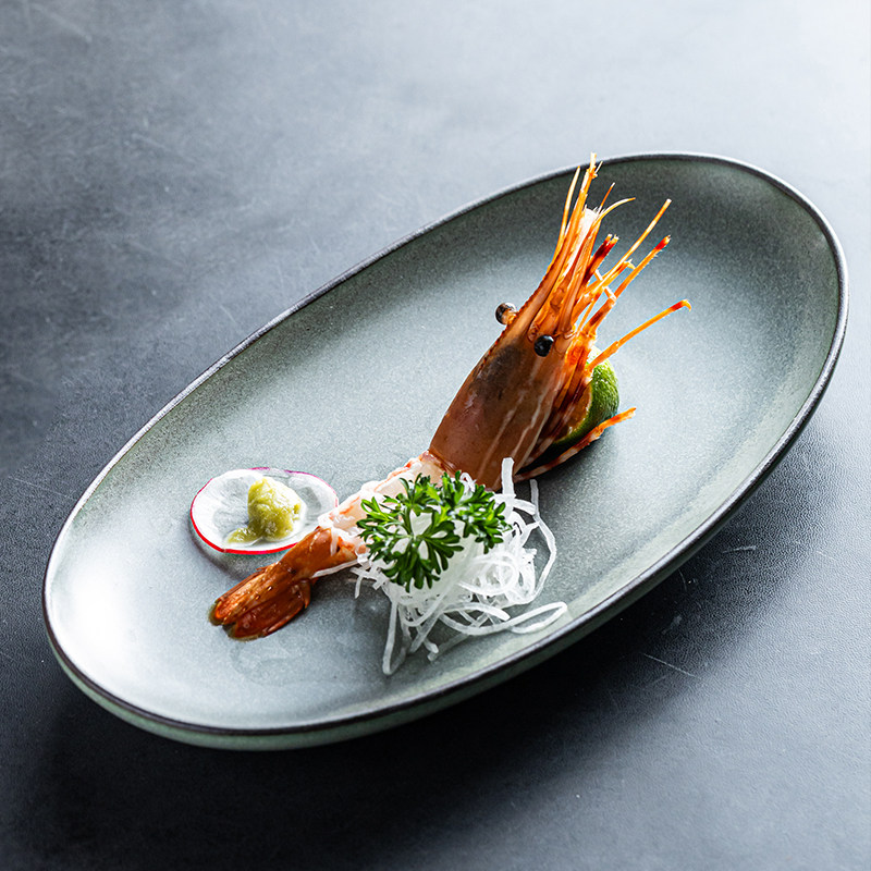 釉下彩陶瓷鱼盘家用2025新款蒸鱼盘子高级感椭圆形盘大号多宝鱼盘,餐饮具,盘,淘宝优惠券,粉丝福利购,淘宝优惠卷