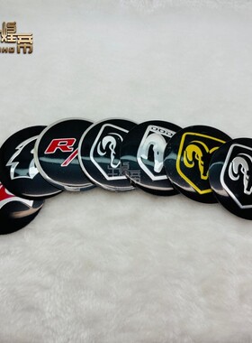 轮毂改装贴标地狱挑战者SRT汽车于道奇猫适用贴56mm盖标装饰金属