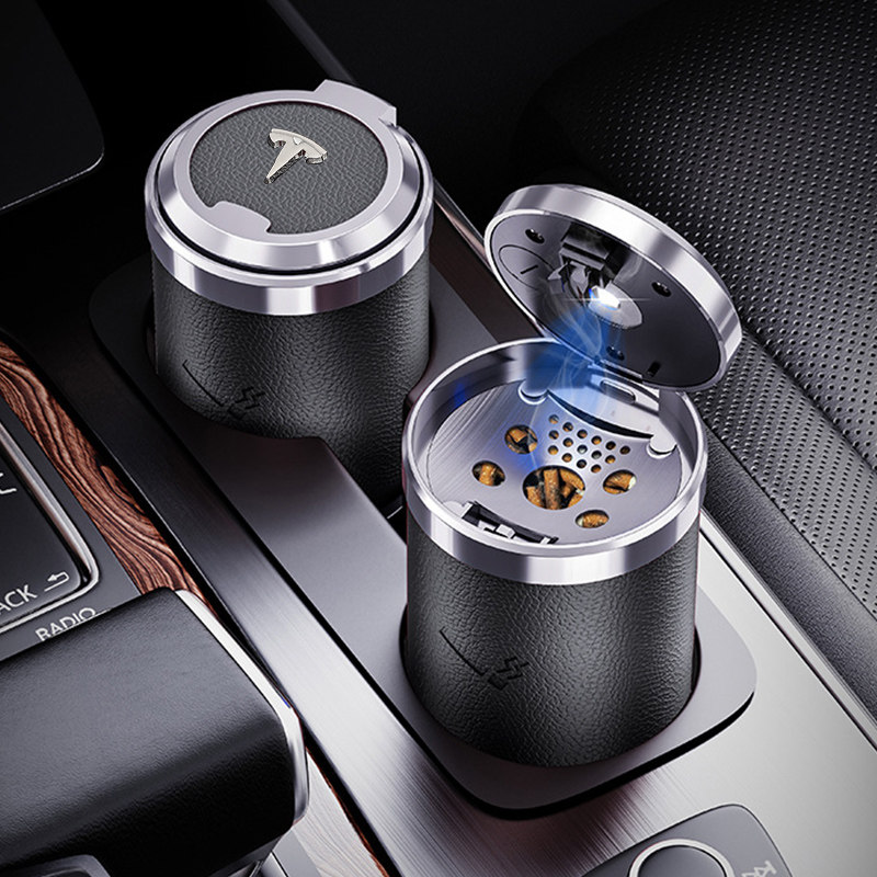 适用于特斯拉车载烟灰缸model3/Y/S/X车内带灯汽车内装饰用品,汽车用品/电子/清洗/改装,车用烟灰缸,淘宝优惠券,粉丝福利购,淘宝优惠卷