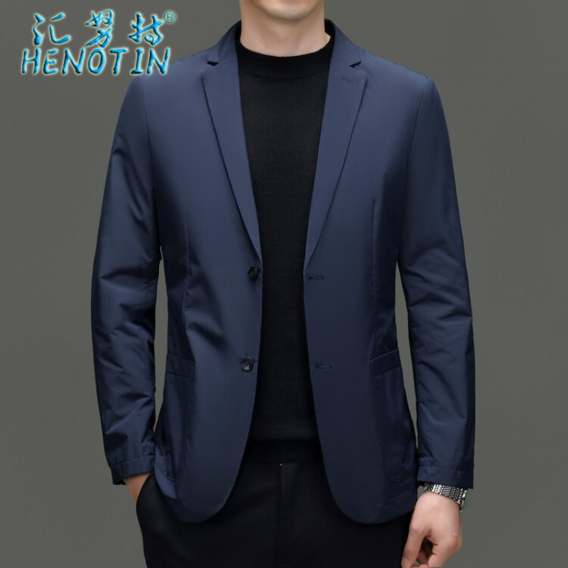 四季通用男士西装外套休闲单西正装春秋大码七分袖HSJ西服33621