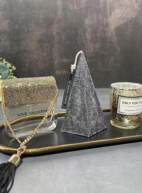 香薰蜡烛轻奢风拍摄道具软装饰品