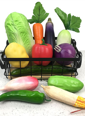 欧式风厨房蔬菜水果组合软装家具