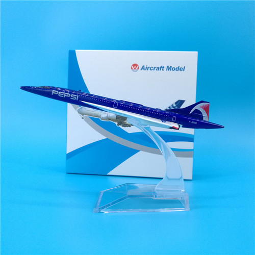 16cm百事可乐协和号合金飞机模型摆件纪念品Pepsi Airplane Model