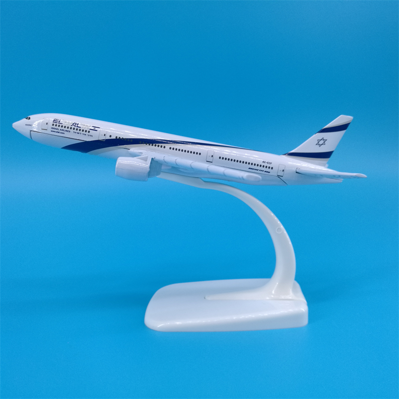 以色列航空飞机模型摆件合金材质