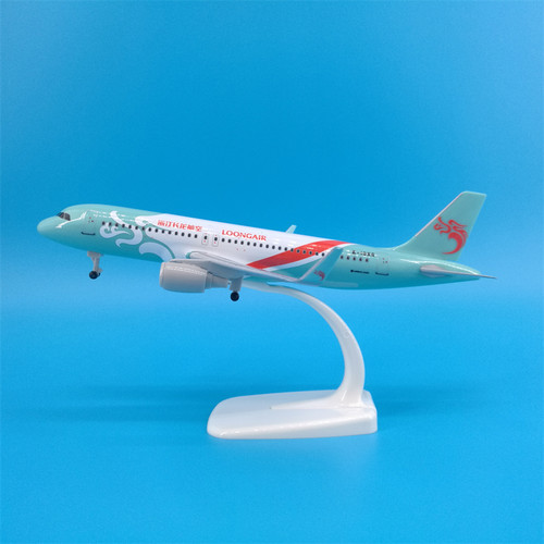 长龙航空飞机模型摆件带轮起落架