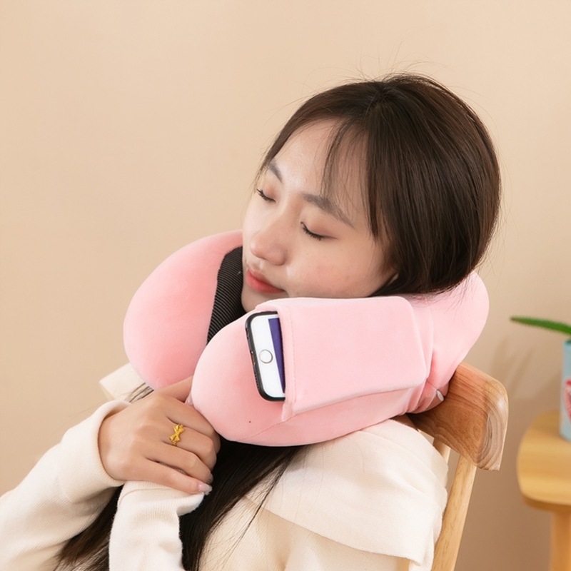 口袋秘密u型枕靠枕护颈枕脖子颈椎头枕脖枕睡觉u枕头办公室靠枕