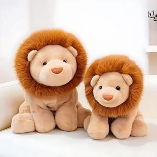 仿真狮子王公仔炸毛小狮子毛绒玩具睡觉安抚抱枕儿童玩偶娃娃