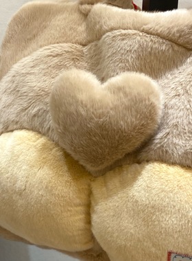 10305卡通系列大脸毛绒托特包冬季新款便携单肩包大容量通勤包潮