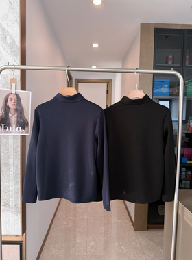 121103立领空气层抓绒衣冬季保暖男士混纺半拉链运动户外长袖T恤