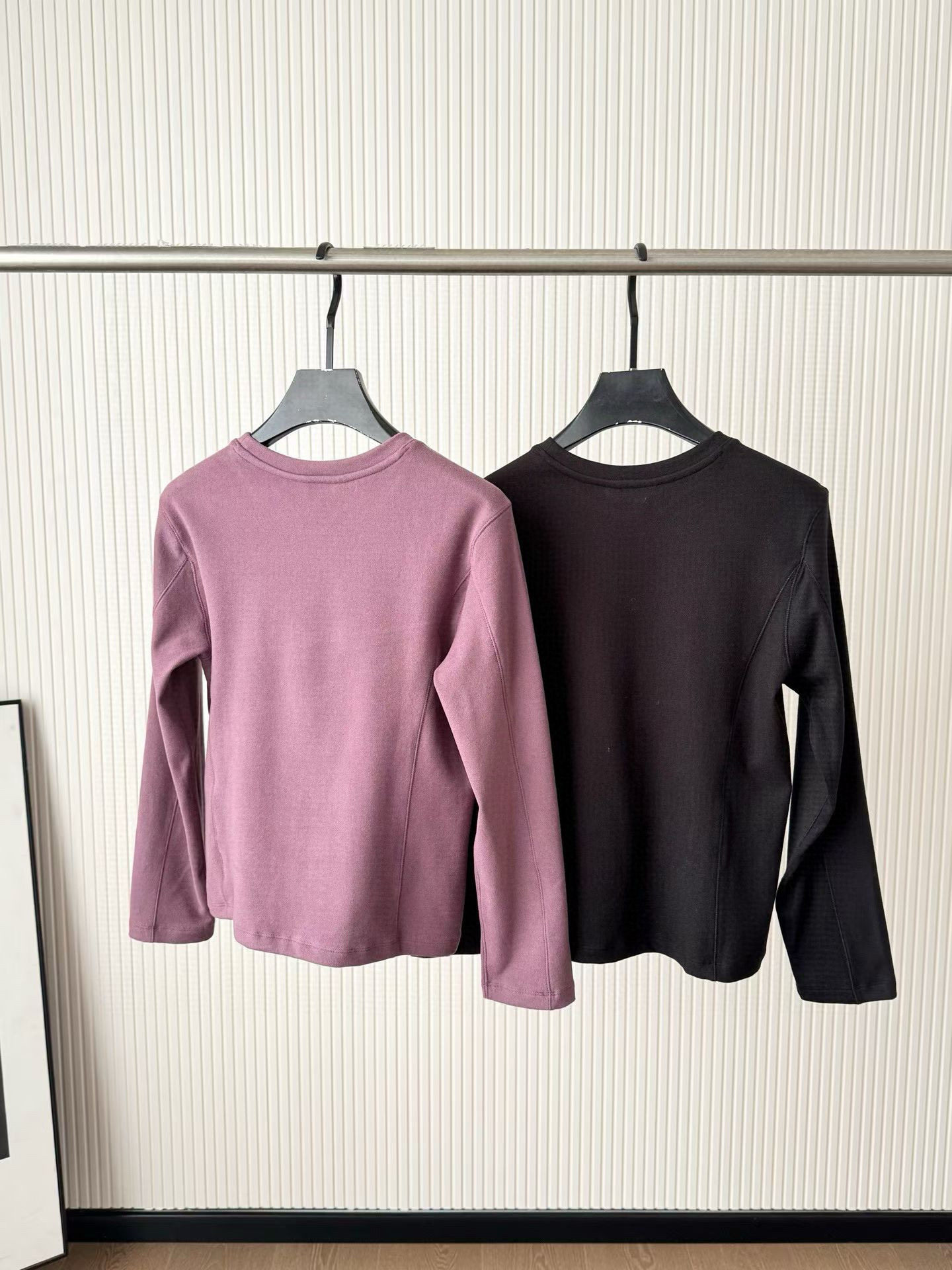 120503运动休闲打底衫2025冬季新款双面绒户外长袖T恤圆领上衣潮