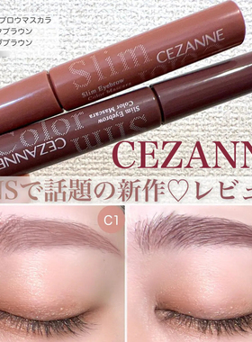 保税 日本CEZANNE倩诗丽极细刷头染眉膏防水防汗持久定型不晕染