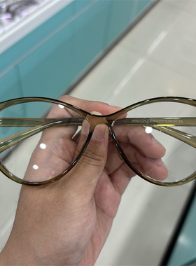 网红同款三角猫眼辣妹眼镜架百搭猫眼玳瑁豹纹镜框t7212 57 13136