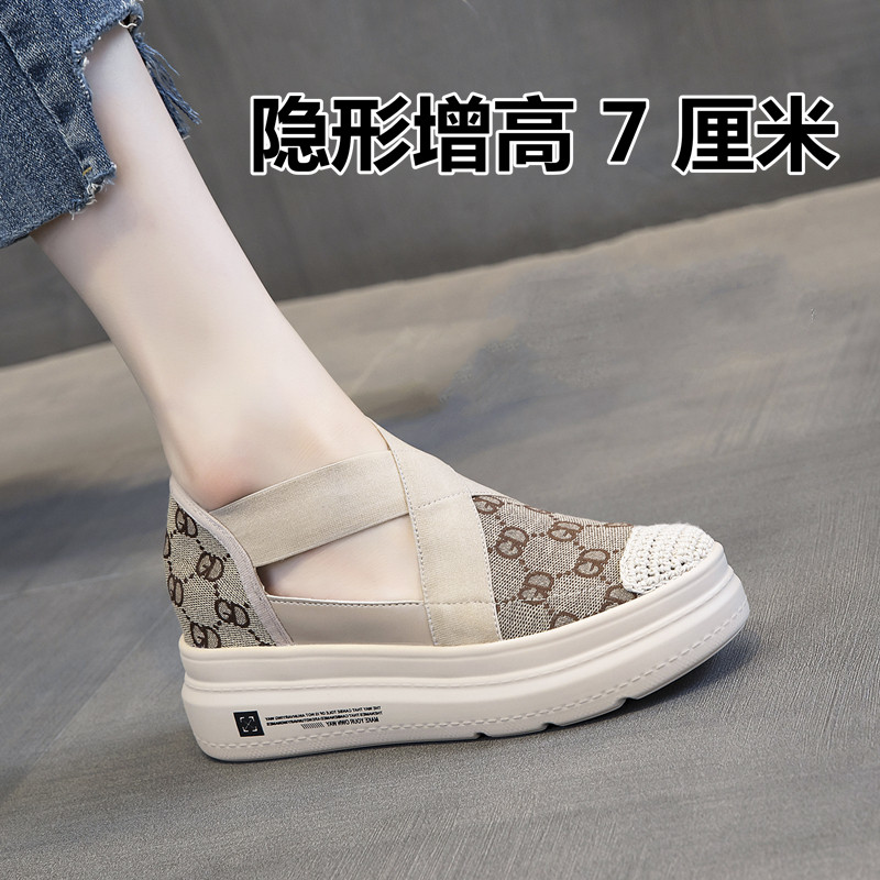 低帮包头休闲纯色蕾丝图片