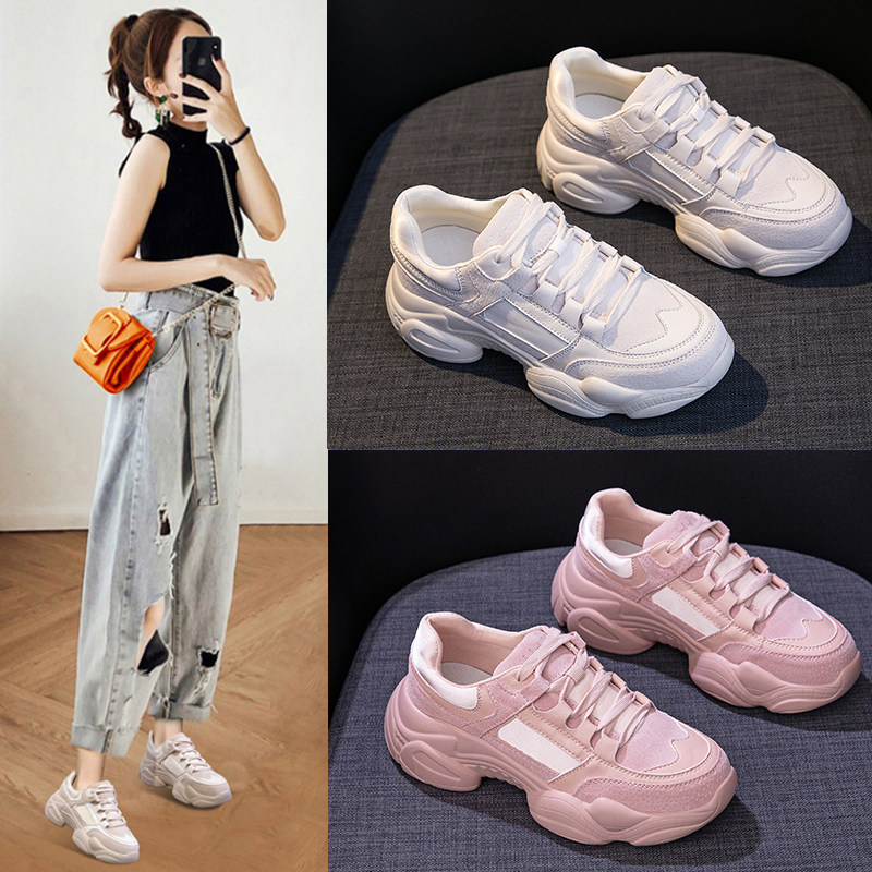 明星同款老爹鞋女2026春秋爆款百搭厚底增高休闲运动鞋超火ins潮