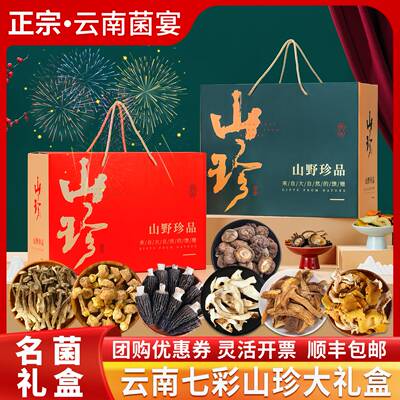 云南特产野生菌年货大礼包礼盒